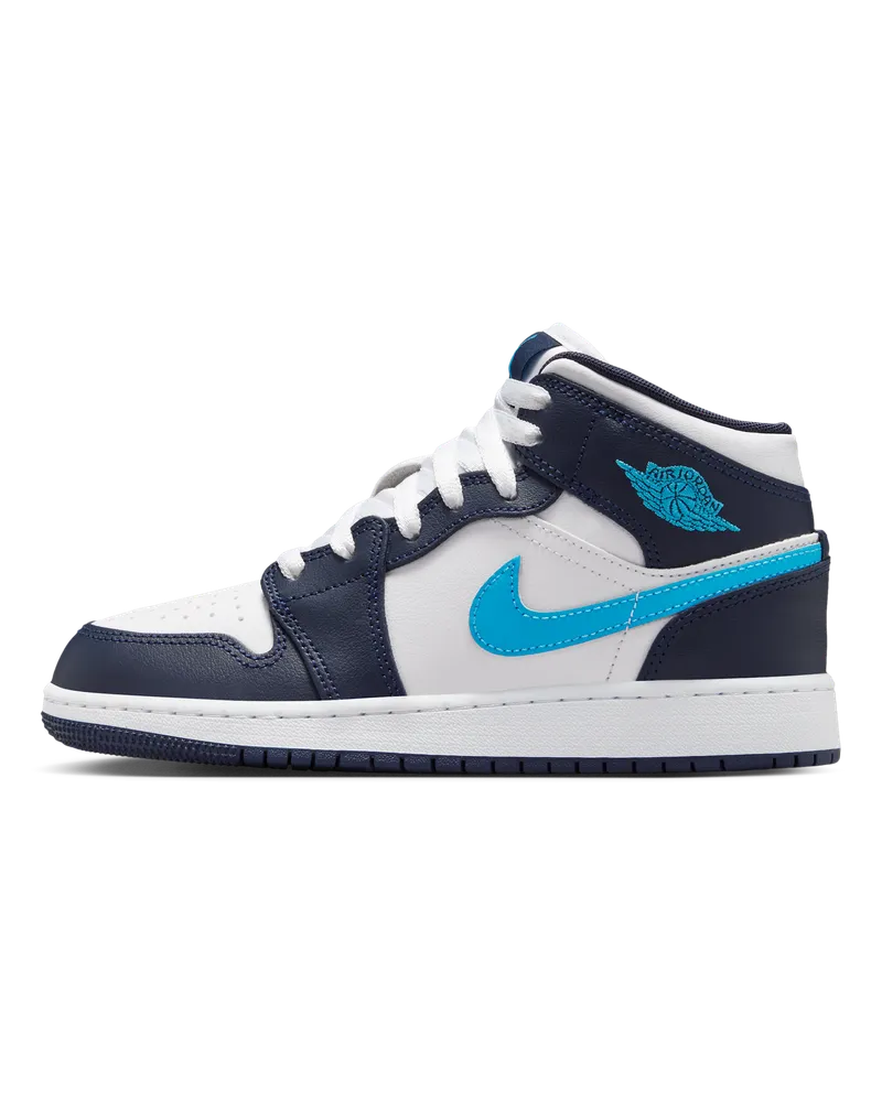 Jordan Air  1 Mid Schuh für ältere Kinder - Blau Blau