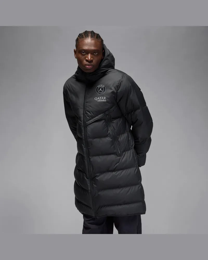 Jordan Paris Saint-Germain Strike Windrunner PrimaLoft® Fourth  Storm-FIT Fußballjacke mit Kapuze (Herren) - Schwarz Schwarz