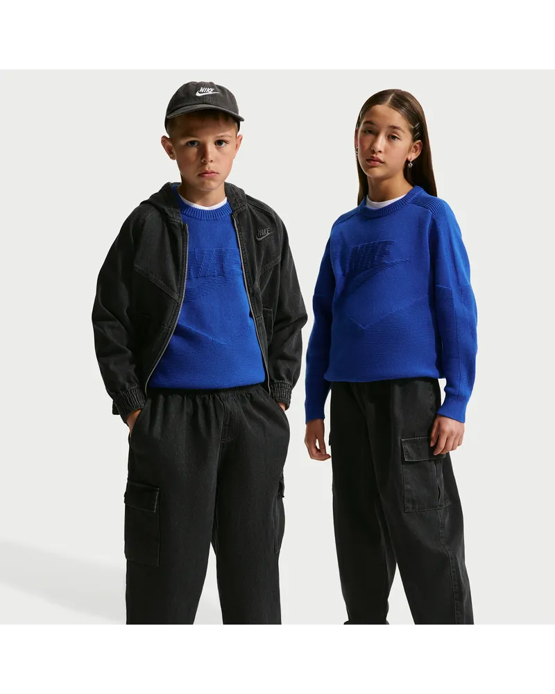 Nike Collection Denim-Cargohose (ältere Kinder) - Schwarz Schwarz