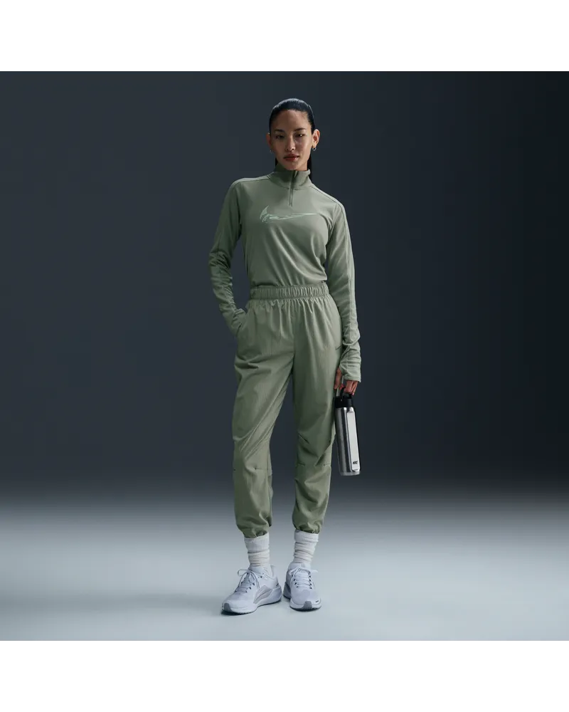 Nike Dri-FIT Fast Warm-up-Laufhose in 7/8-Länge mit mittelhohem Bund für Damen - Grün Grün