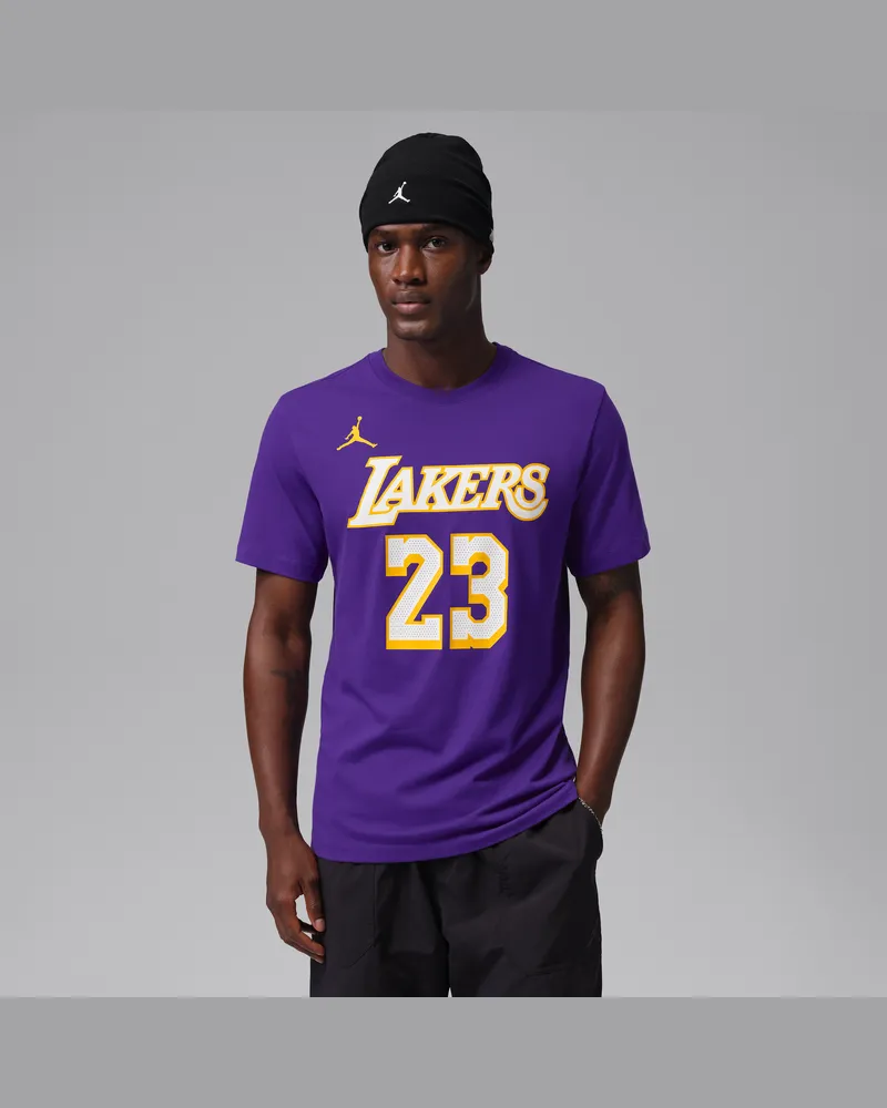 Nike Los Angeles Lakers Essentials  NBA-Statement-T-Shirt für Herren - Lila Lila