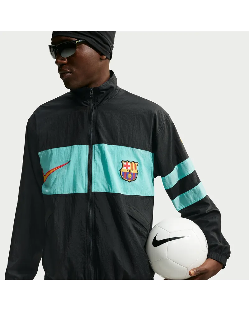 Nike FC Barcelona Third  Repel i96 Trainingsjacke (Herren) - Schwarz Schwarz
