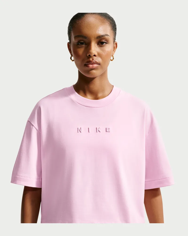 Nike lockeres Kurzarm-T-Shirt (Damen) - Pink Pink