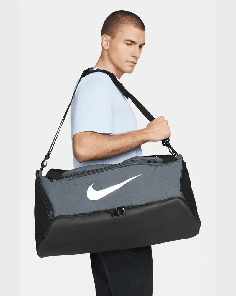 Nike Brasilia 9.5 Trainingstasche (Medium, 60 l) - Grau Grau