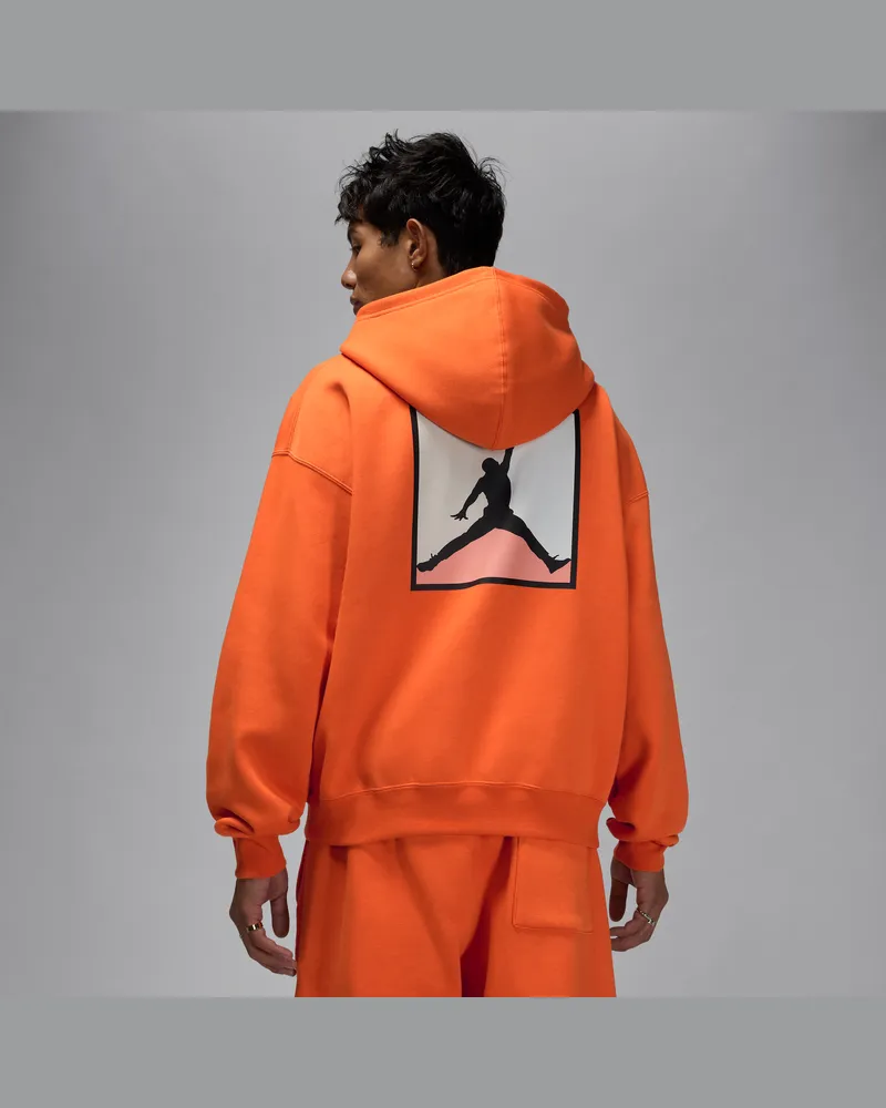 Jordan Brooklyn Fleece-Hoodie mit Grafik (Herren) - Orange Orange