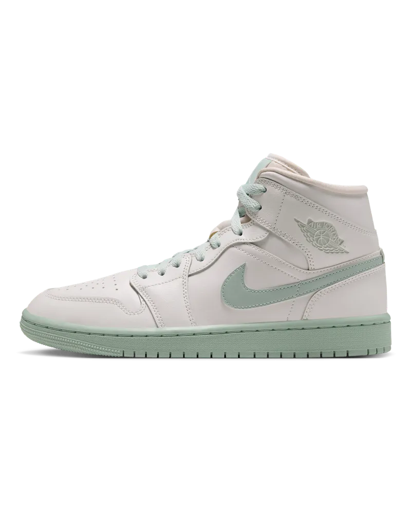 Jordan Air  1 Mid Schuh (Damen) - Weiß Weiß