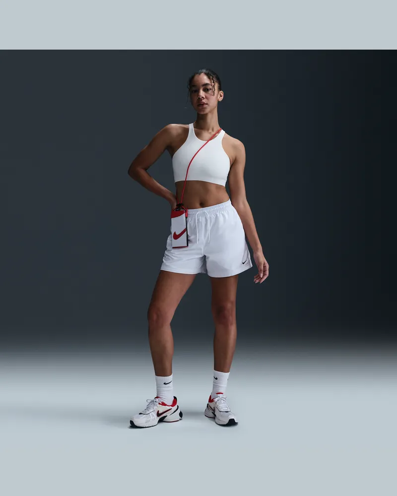 Nike Classic Wovens Shorts mit mittelhohem Bund (Damen) - Weiß Weiß