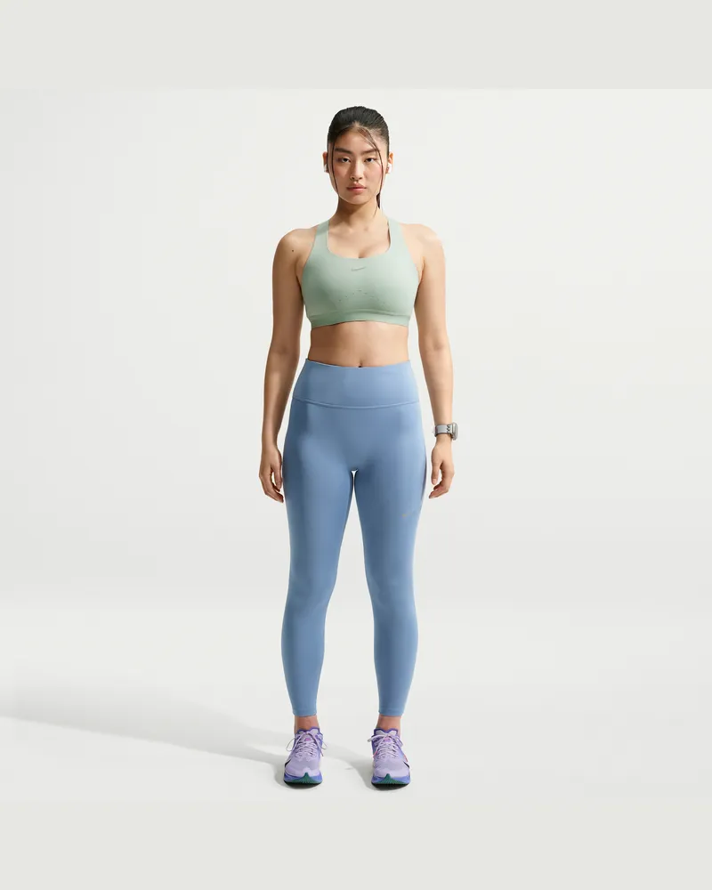 Nike Tempo Lauf-Leggings mit 7/8-Länge und hohem Bund (Damen) - Blau Blau