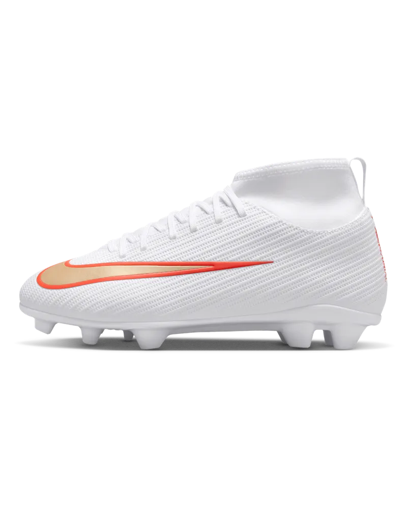 Nike Jr. Mercurial Superfly 11 Club High-Top-Fußballschuh für verschiedene Böden (ältere Kinder) - Weiß Weiß