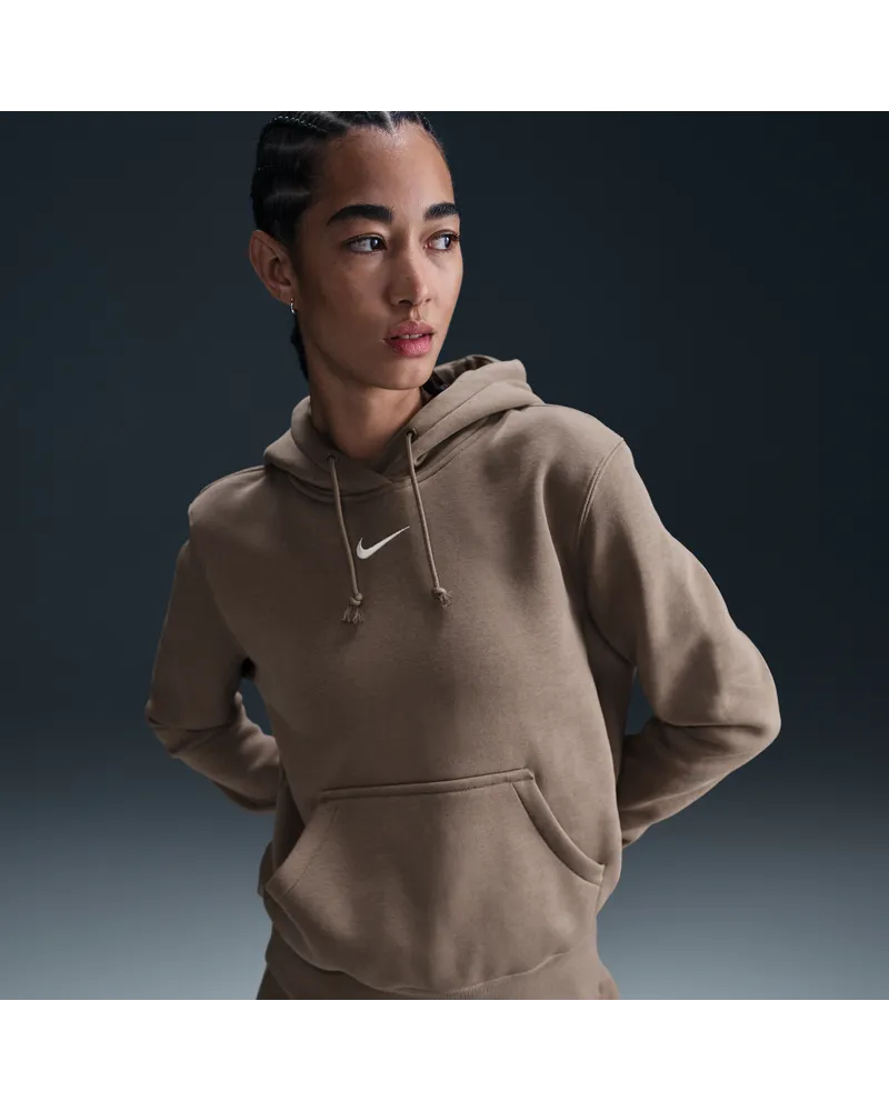 Nike Sportswear Phoenix Fleece Hoodie für Damen - Braun Braun