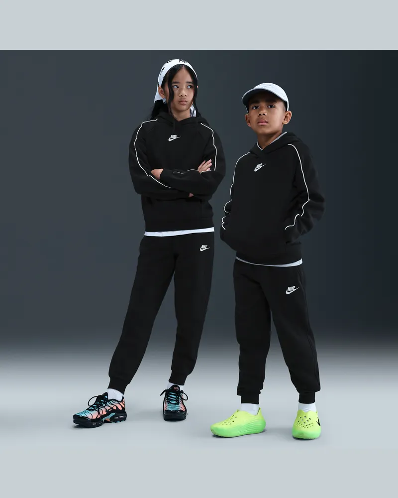 Nike Sportswear Club Fleece Trainingsanzug mit Kapuze (ältere Kinder) - Schwarz Schwarz