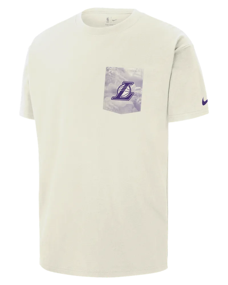 Nike Los Angeles Lakers Courtside  NBA Max90 T-Shirt (Herren) - Weiß Weiß