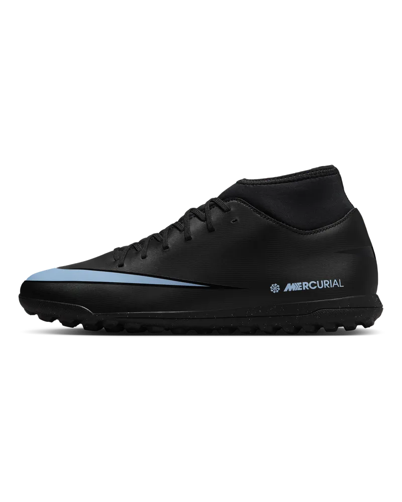 Nike Mercurial Superfly 10 Club TF High-Top-Fußballschuhe - Schwarz Schwarz