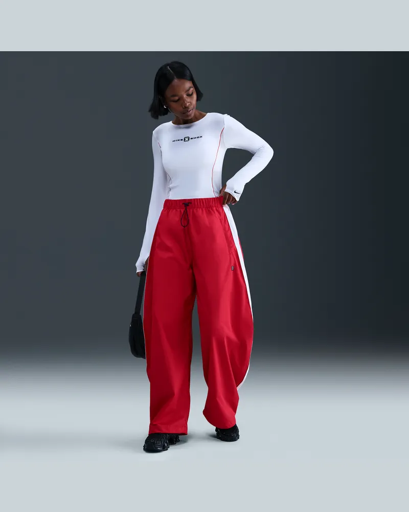 Nike Shox Damenhose aus Webmaterial - Rot Rot