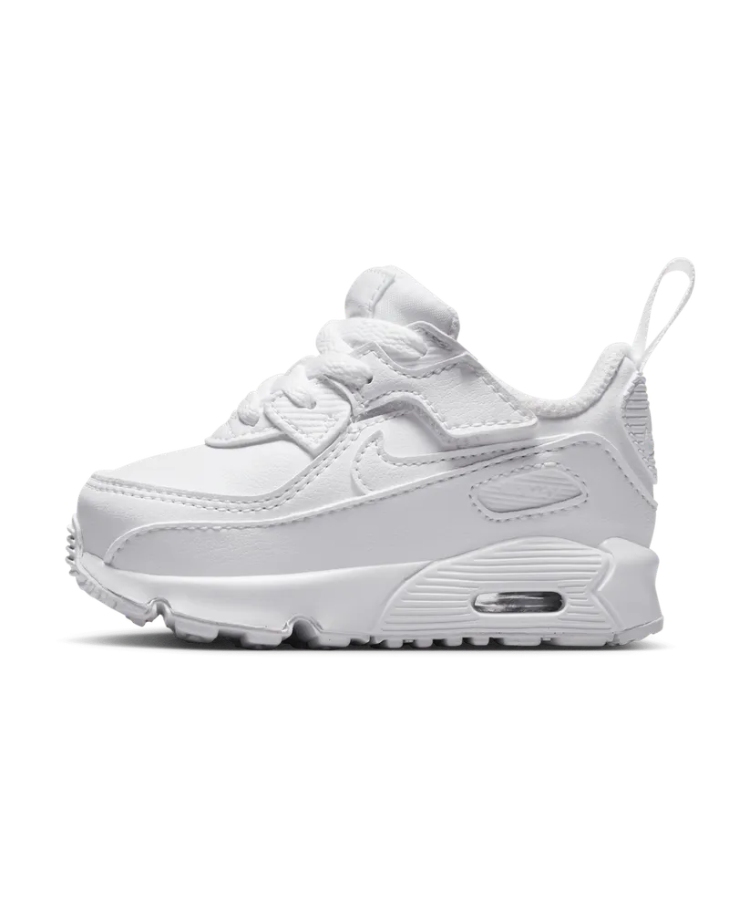 Nike Air Max 90 EasyOn Schuh für Babys und Kleinkinder - Weiß Weiß