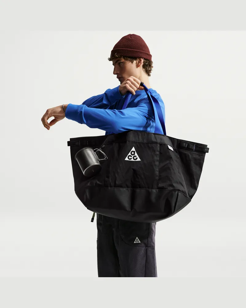 Nike ACG-Ausrüstungs-Tragetasche (groß, 55 l) - Schwarz Schwarz