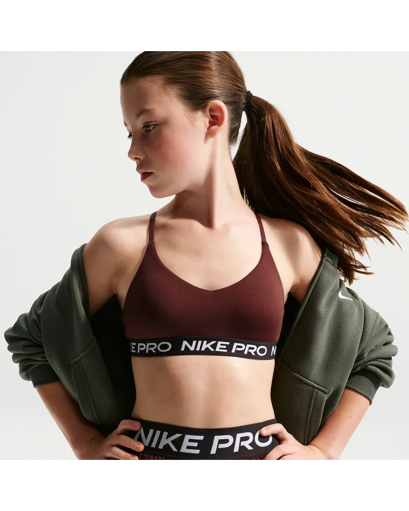 Nike Pro Indy Sport-BH (ältere Kinder, Mädchen) - Lila Lila