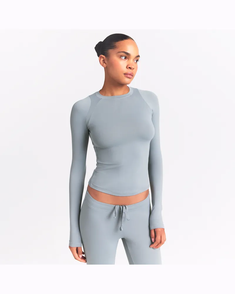 Nike SKIMS Airy Longsleeve mit Rundhalsausschnitt (Damen) - Blau Blau
