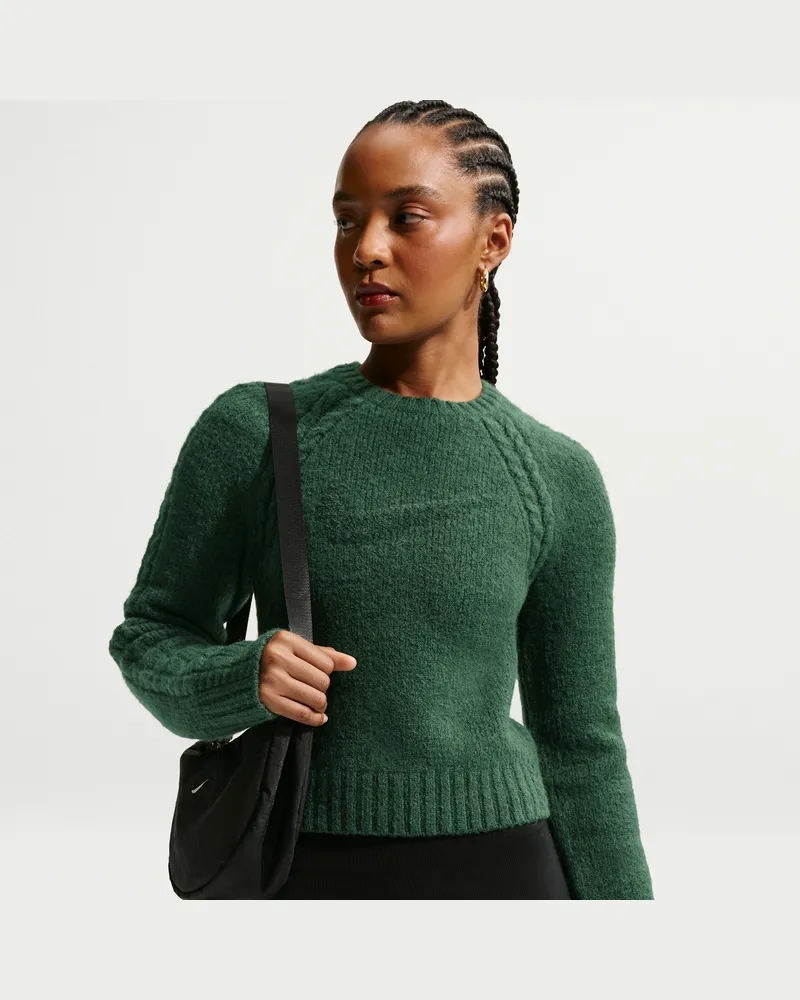 Nike Chill Knit schmal geschnittenes Longsleeve (Damen) - Grün Grün