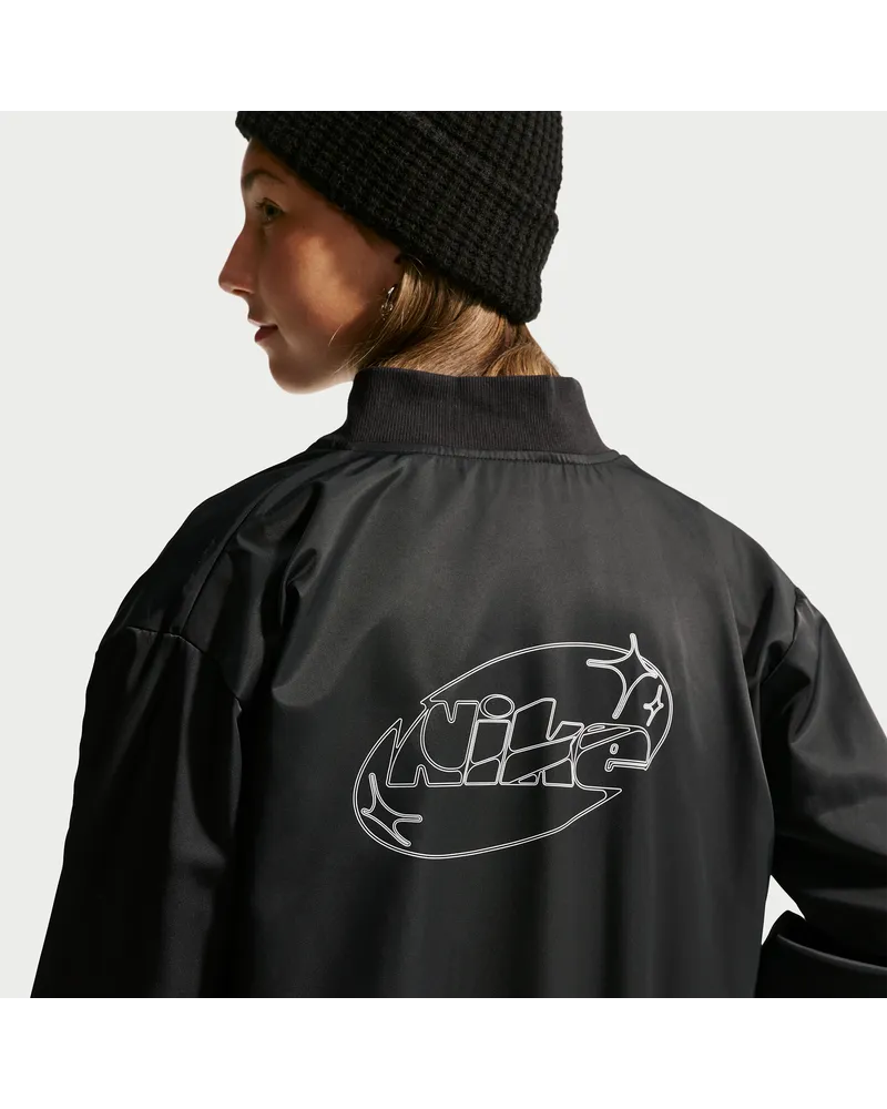 Nike Jacke für ältere Kinder (Mädchen) - Schwarz Schwarz