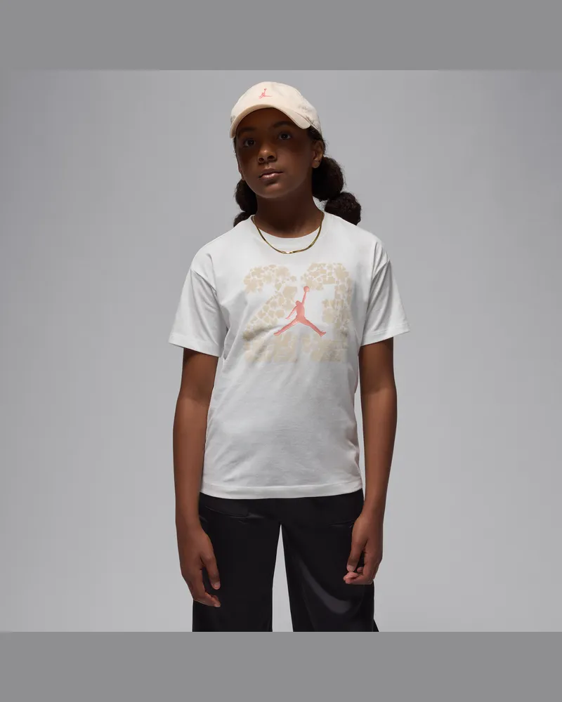 Jordan 23 Floral T-Shirt (ältere Kinder) - Weiß Weiß
