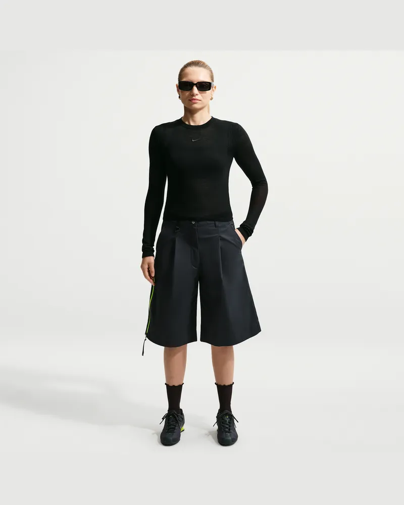 Nike Airreverent Shorts mit niedrigem Bund (Damen) - Schwarz Schwarz