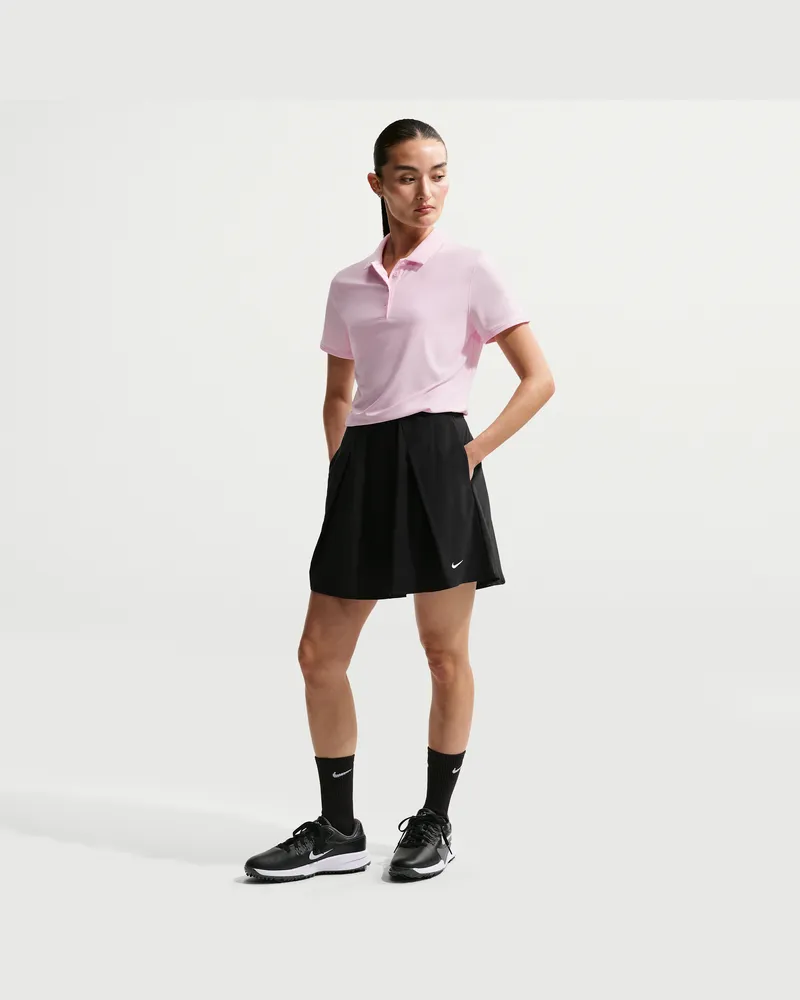 Nike Golf Club gerüschter Dri-FIT-Golfrock (Damen) - Schwarz Schwarz