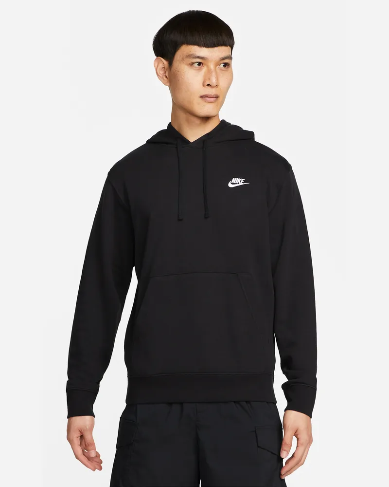 Nike Club Herren-Hoodie - Schwarz Schwarz