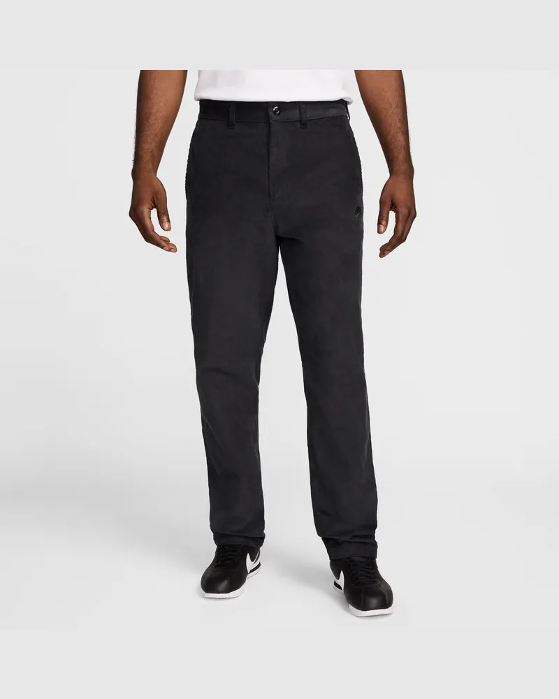 Nike Club Chinohose aus Cord (Herren) - Schwarz Schwarz