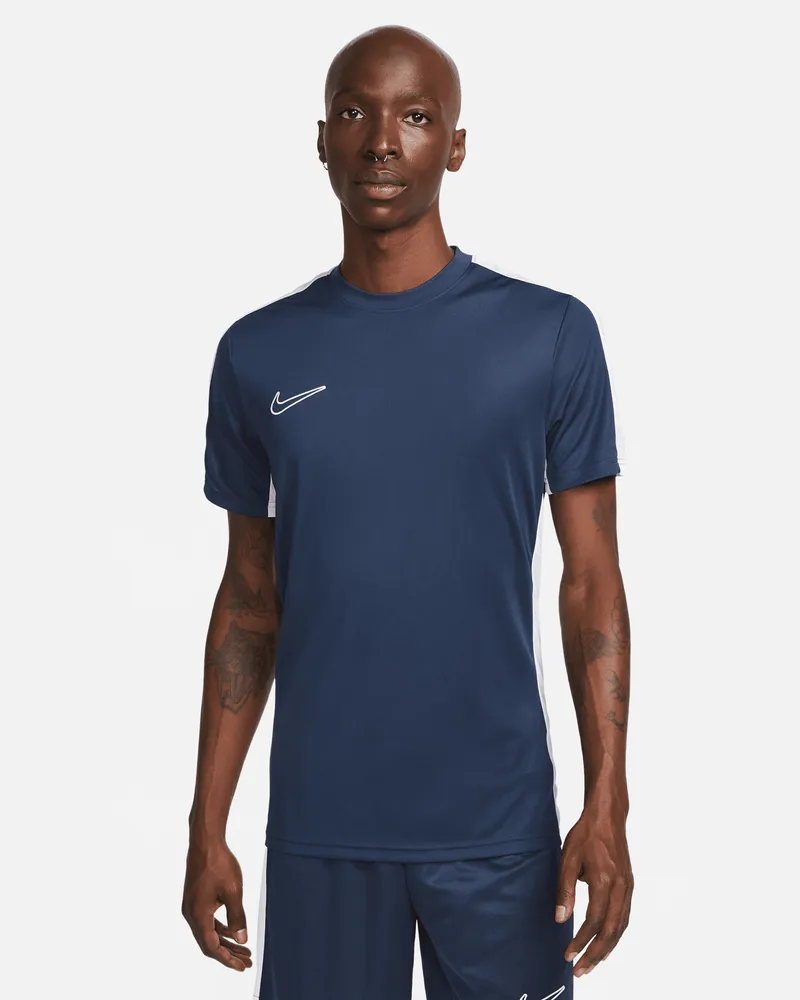 Nike Academy Dri-FIT Kurzarm-Fußballoberteil für Herren - Blau Blau
