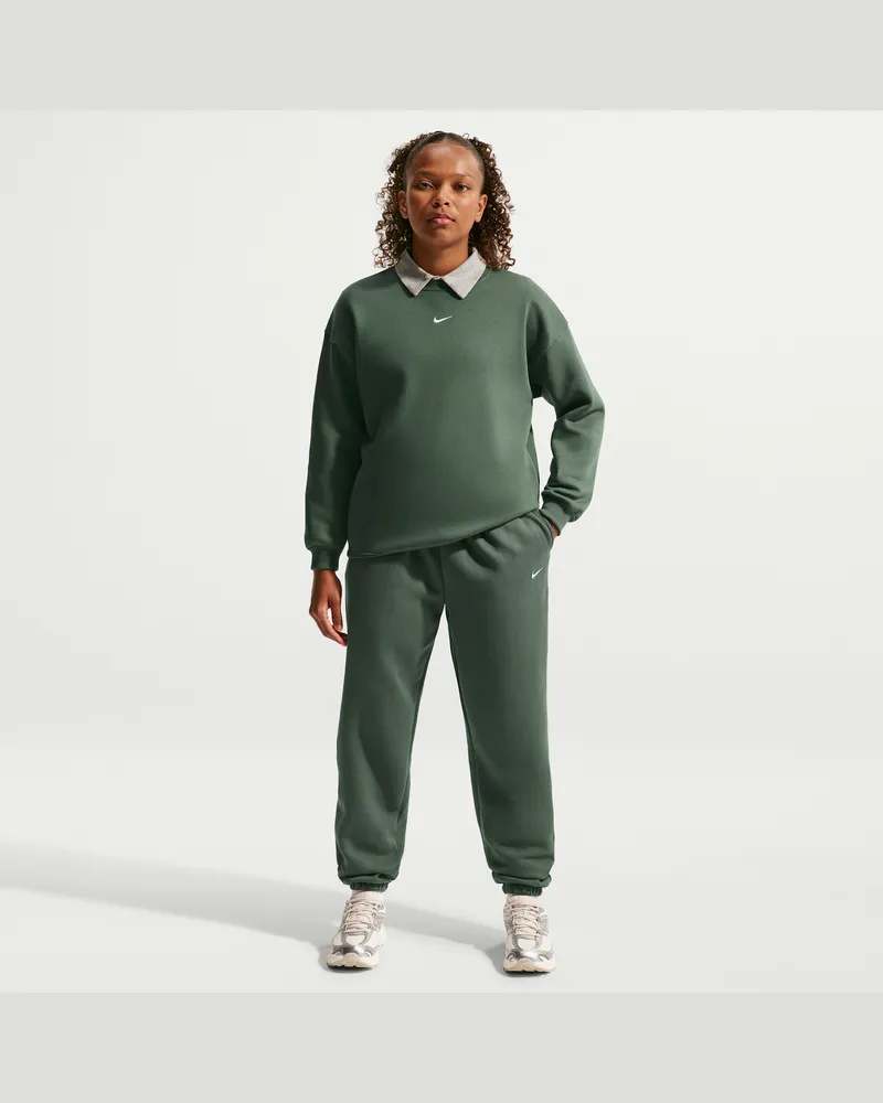 Nike Studio Fleece lockere Hose (Mädchen) - Grün Grün