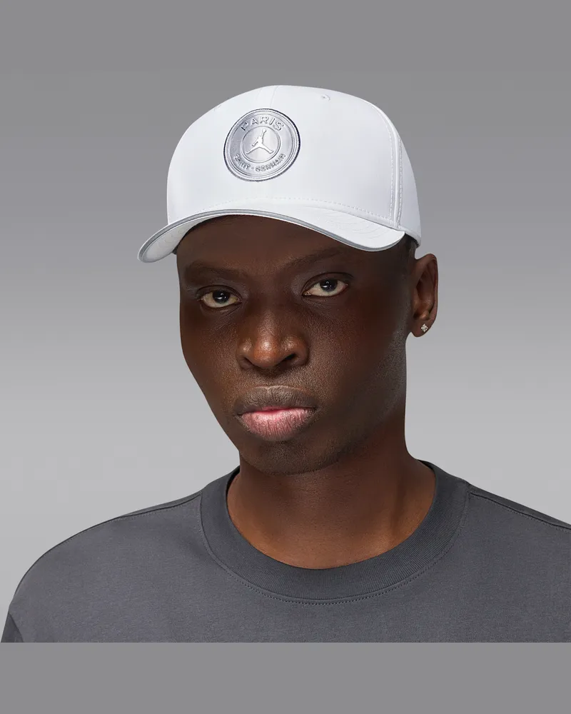 Nike Paris Saint-Germain Rise strukturierte Cap - Weiß Weiß