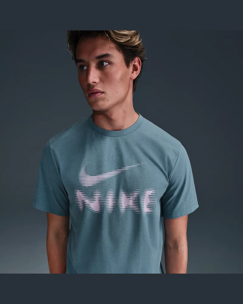 Nike Hyverse Vielseitiges Dri-FIT UV T-Shirt (Herren) - Blau Blau