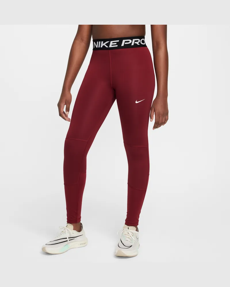 Nike Pro Dri-FIT Leggings für ältere Kinder (Mädchen) - Rot Rot