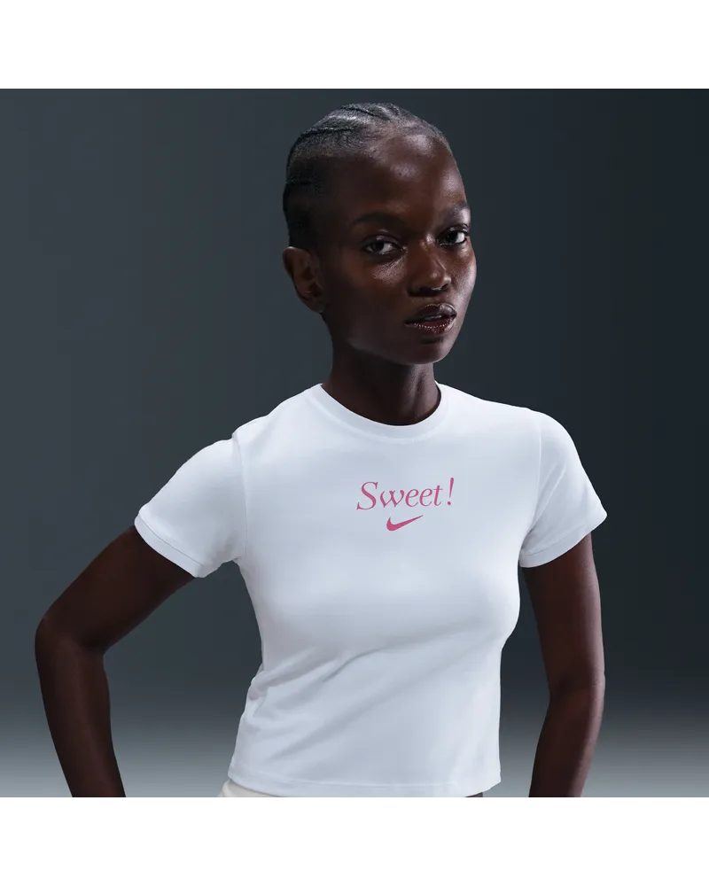 Nike Sportswear Damen-T-Shirt - Weiß Weiß