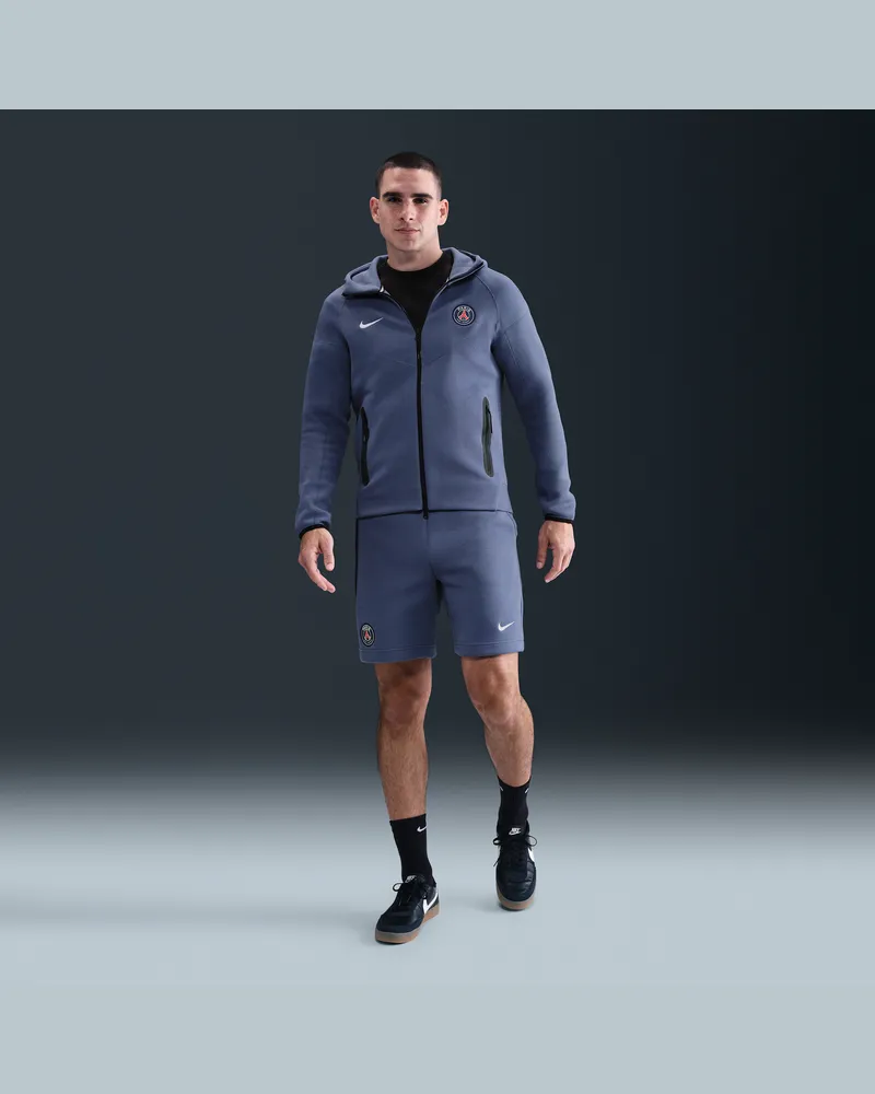 Nike Paris Saint-Germain Tech  Fußball-Fleece-Shorts (Herren) - Blau Blau