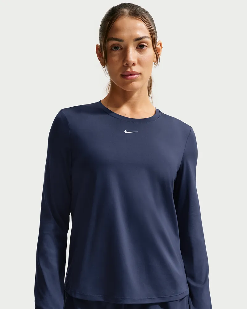 Nike One Classic Dri-FIT Longsleeve-Oberteil für Damen - Blau Blau