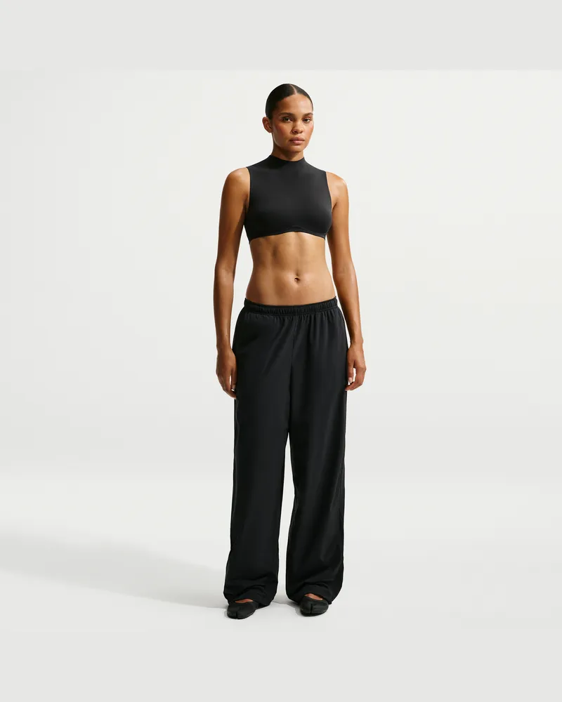 Nike SKIMS Stretch Nylon Oversize-Hose (Damen) - Schwarz Schwarz