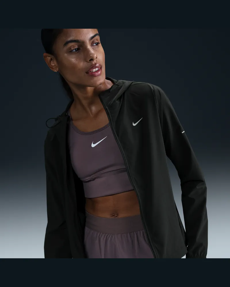 Nike Swift verstaubare Repel-Laufjacke (Damen) - Schwarz Schwarz