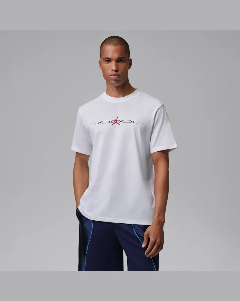 Jordan Sport T-Shirt mit Dri-FIT-Technologie (Herren) - Weiß Weiß