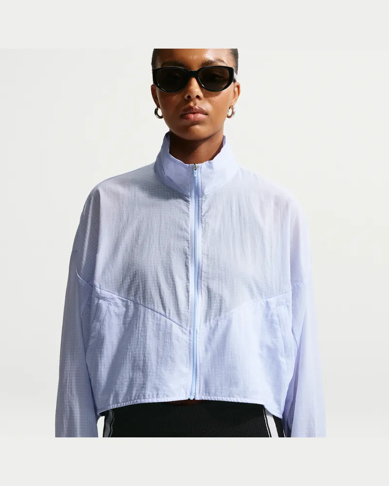 Nike leichte Oversize-Ripstop-Jacke (Damen) - Blau Blau