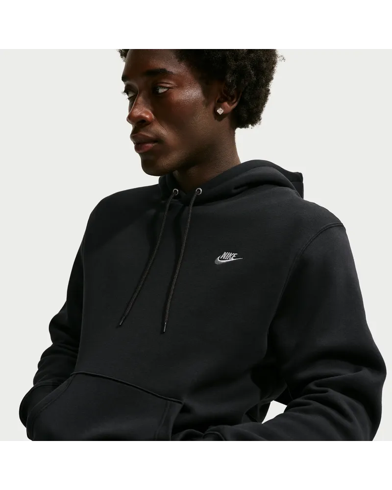 Nike Club Fleece-Hoodie (Herren) - Schwarz Schwarz