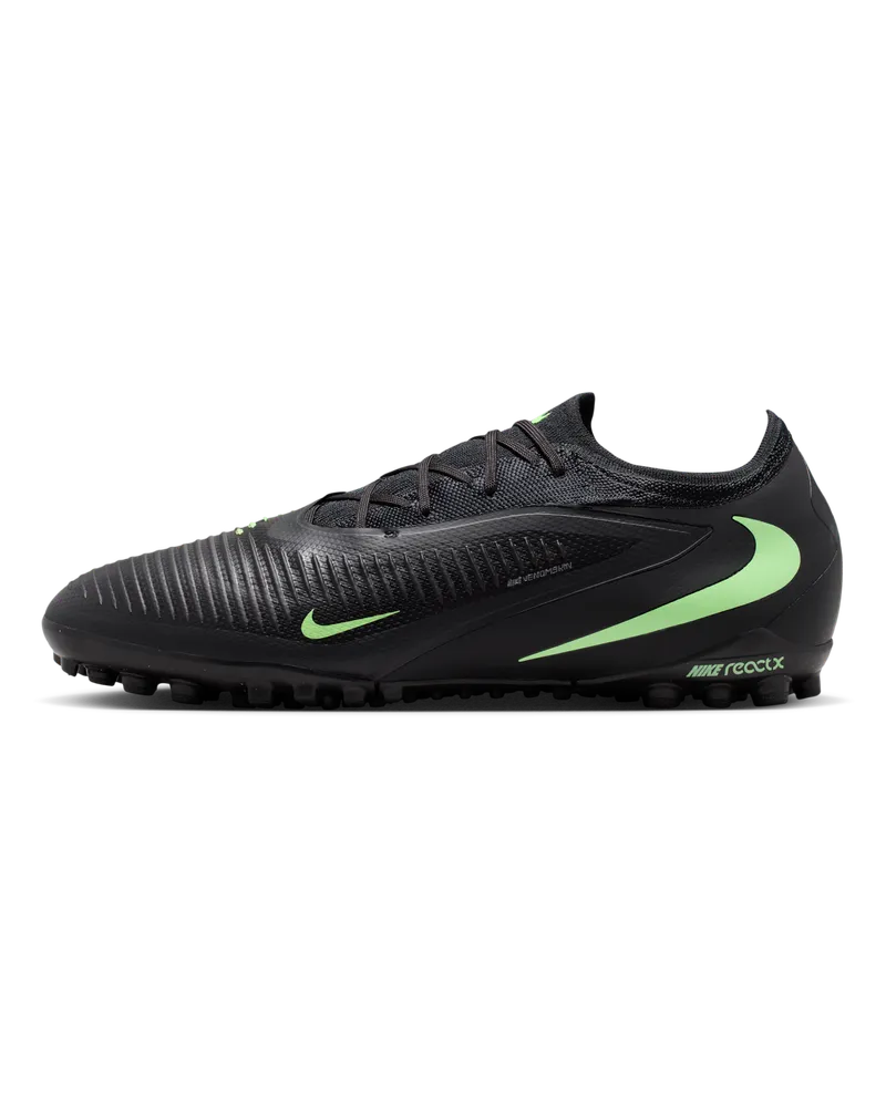Nike Phantom 6 Low Pro Fußballschuh für Turf - Schwarz Schwarz