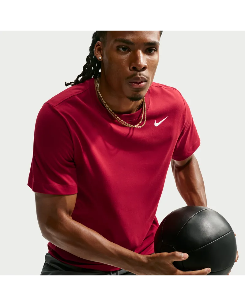 Nike Dri-FIT Fitness-T-Shirt für Herren - Rot Rot