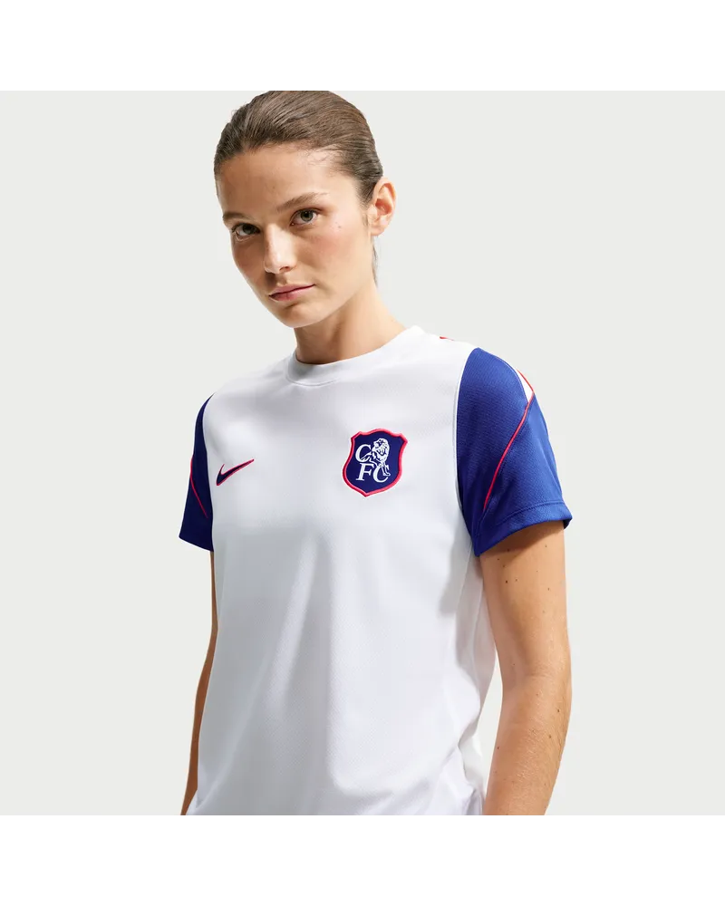 Nike FC Chelsea Strike Third  Football Dri-FIT Kurzarmshirt (Damen) - Weiß Weiß