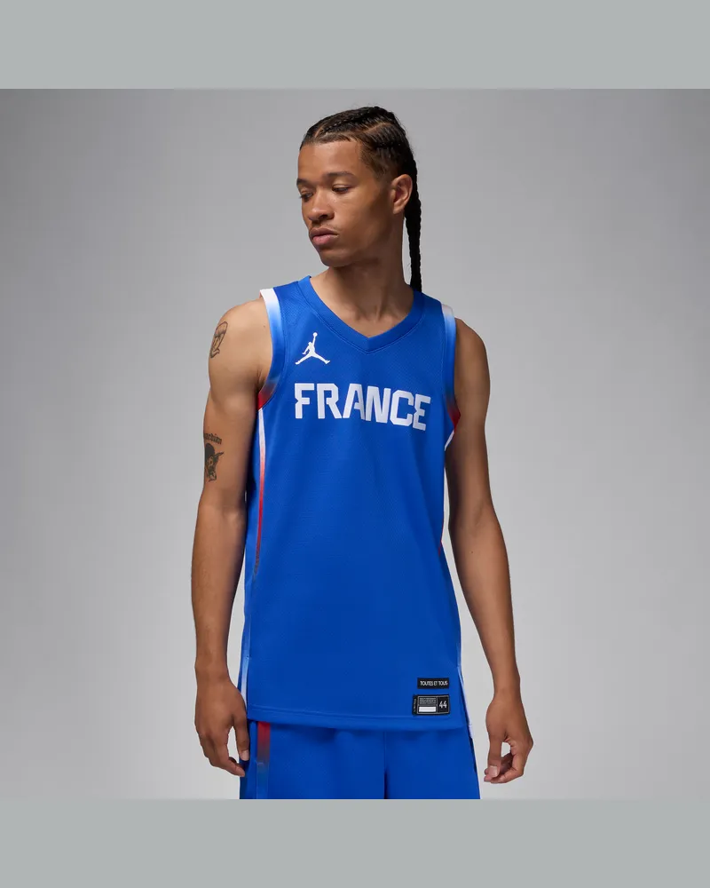 Jordan Frankreich Limited Road  Basketballtrikot (Herren) - Blau Blau