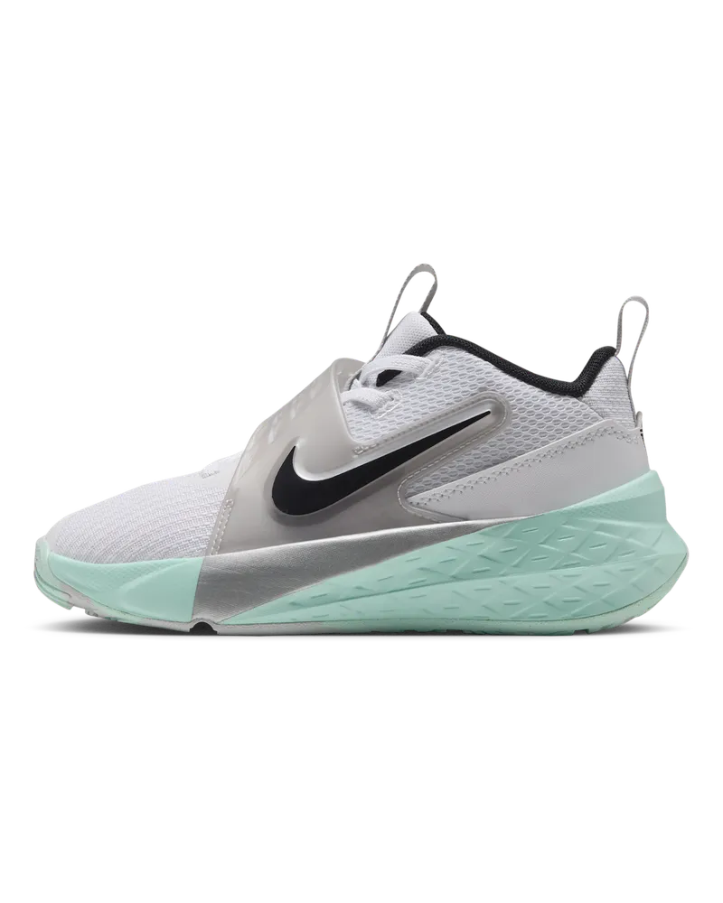 Nike Team Hustle D 12 Schuh (jüngere Kinder) - Weiß Weiß