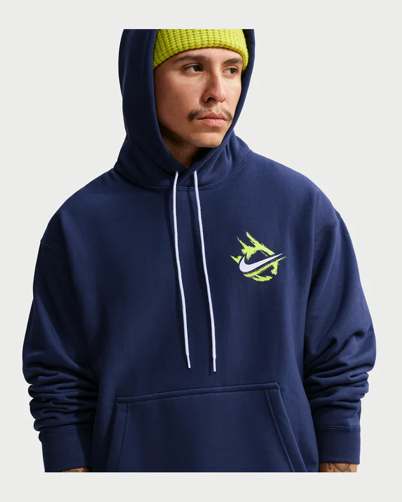 Nike Solo Swoosh Fleece-Hoodie für Herren - Blau Blau