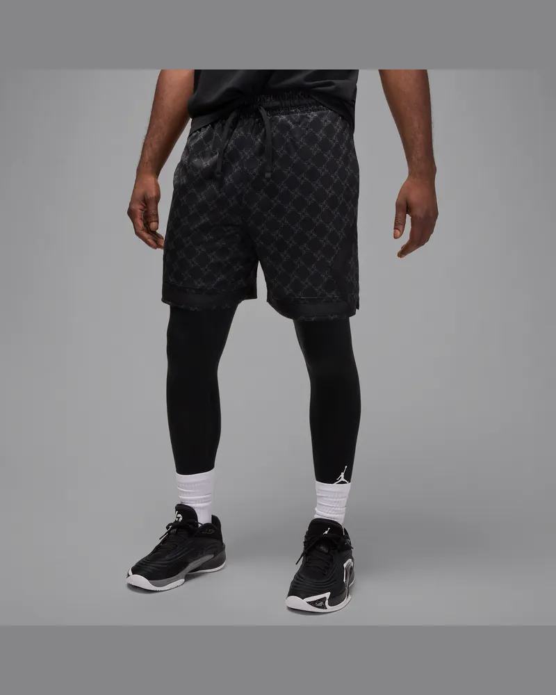 Jordan Sport Dri-FIT Diamond Shorts mit Print (Herren) - Schwarz Schwarz