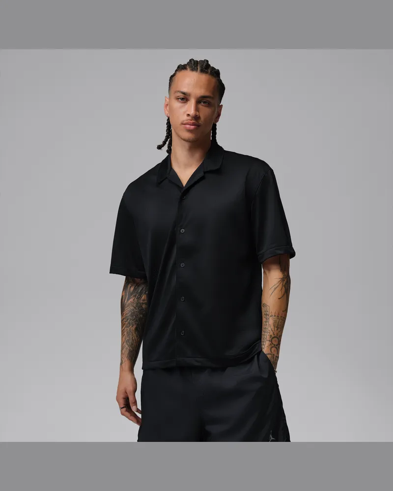 Jordan Brooklyn Festival-Button-down-Oberteil (Herren) - Schwarz Schwarz